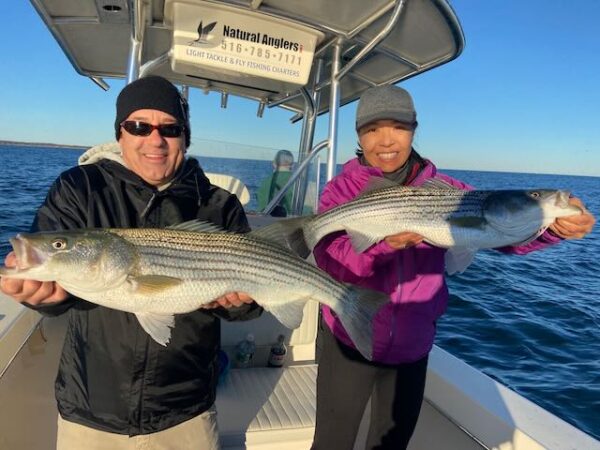 Montauk Fall Run Double Header Striped Bass